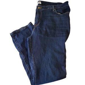 Levi Strauss Signature Plus Size Womens Jeans Size 24W Dark Wash EUC